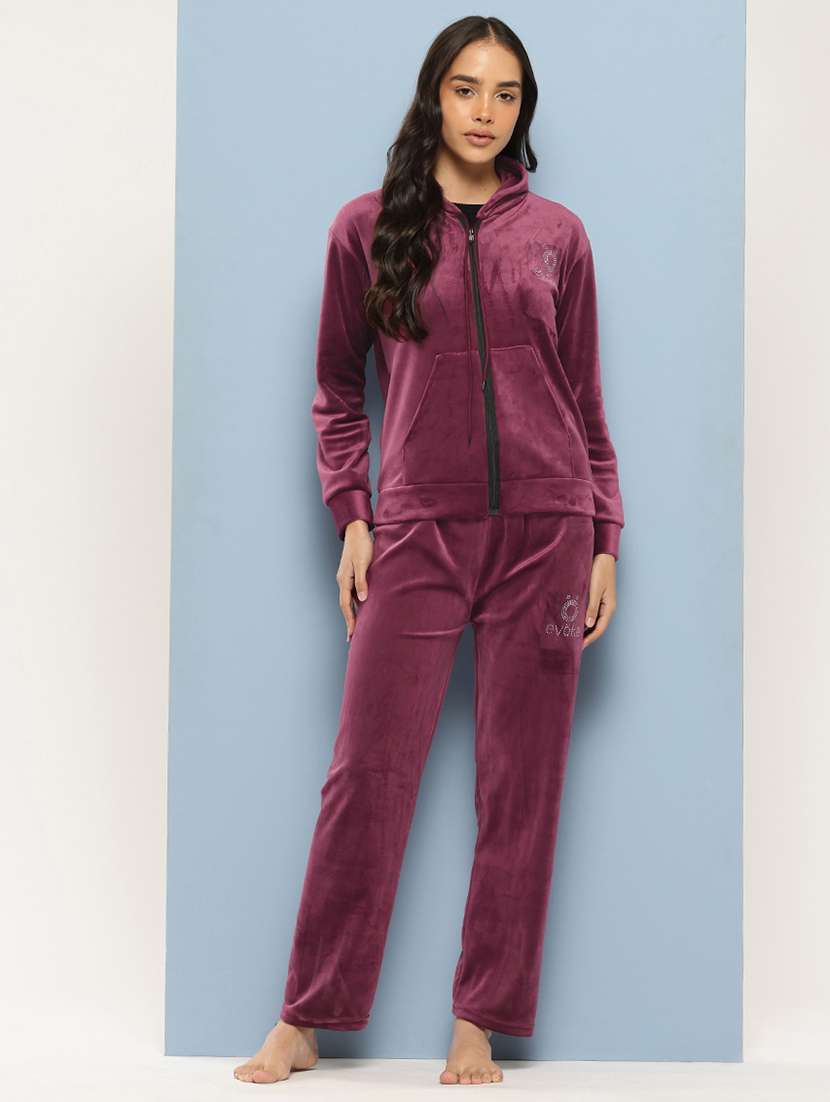 women hoodie and track pant co-ord set
