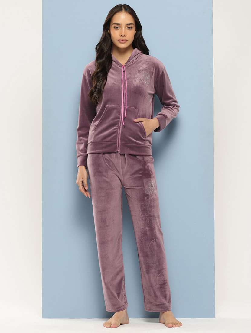 women hoodie and track pant co-ord set