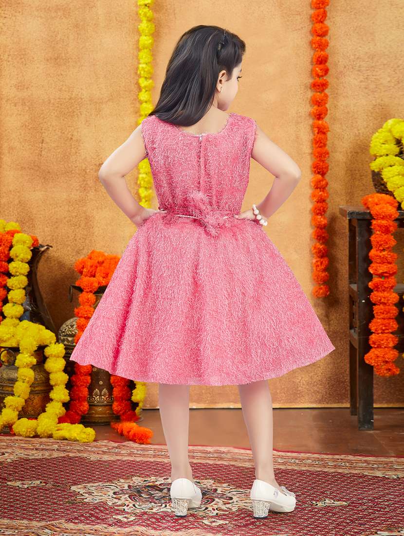 girls embellished round neck frock - 21728130 -  Standard Image - 3