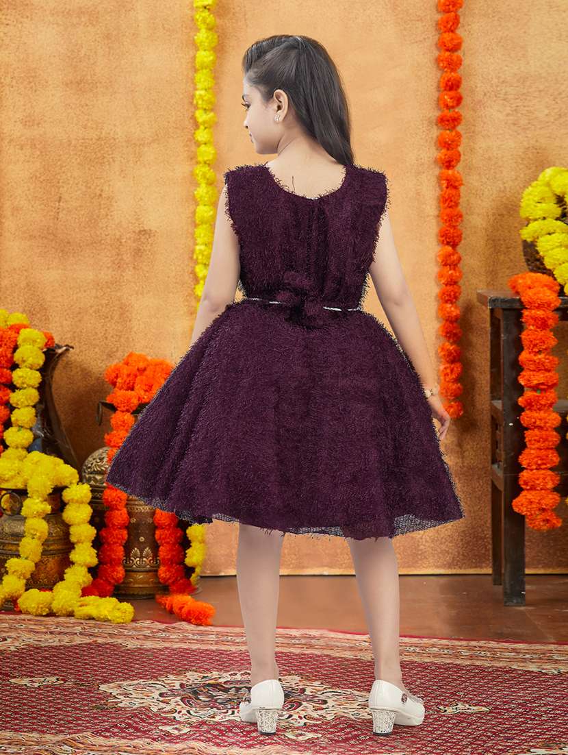 girls embellished round neck frock - 21728131 -  Standard Image - 3