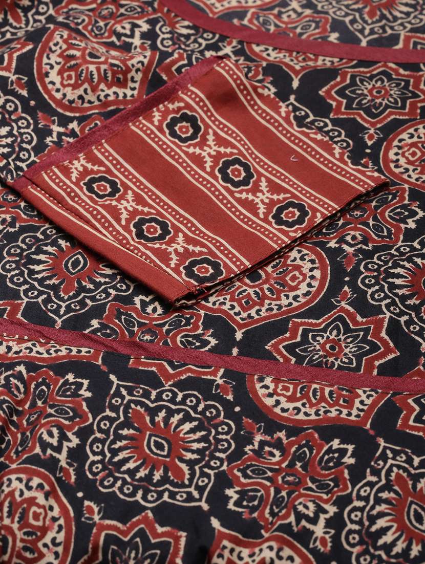 women printed round neck flared kurta - 21728259 -  Standard Image - 5