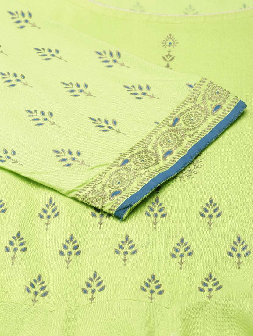 women printed round neck flared kurta - 21728263 -  Standard Image - 5