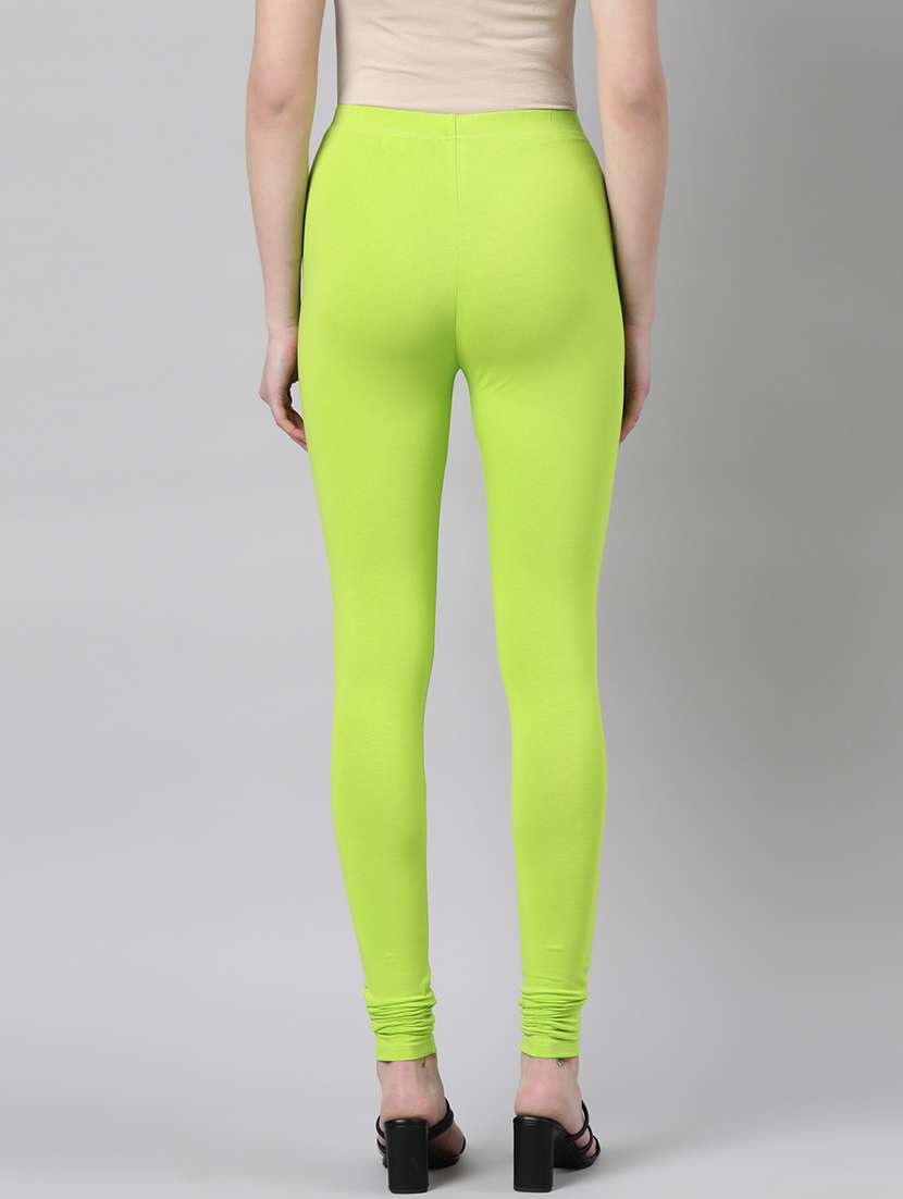 women mid rise solid leggings - 21728285 - Standard Image - 3