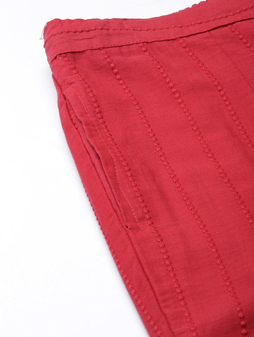 women mid rise embroidered tapered pant - 21728291 - Standard Image - 8