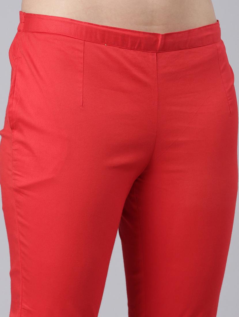 women mid rise solid cigarette pant - 21728299 - Standard Image - 5