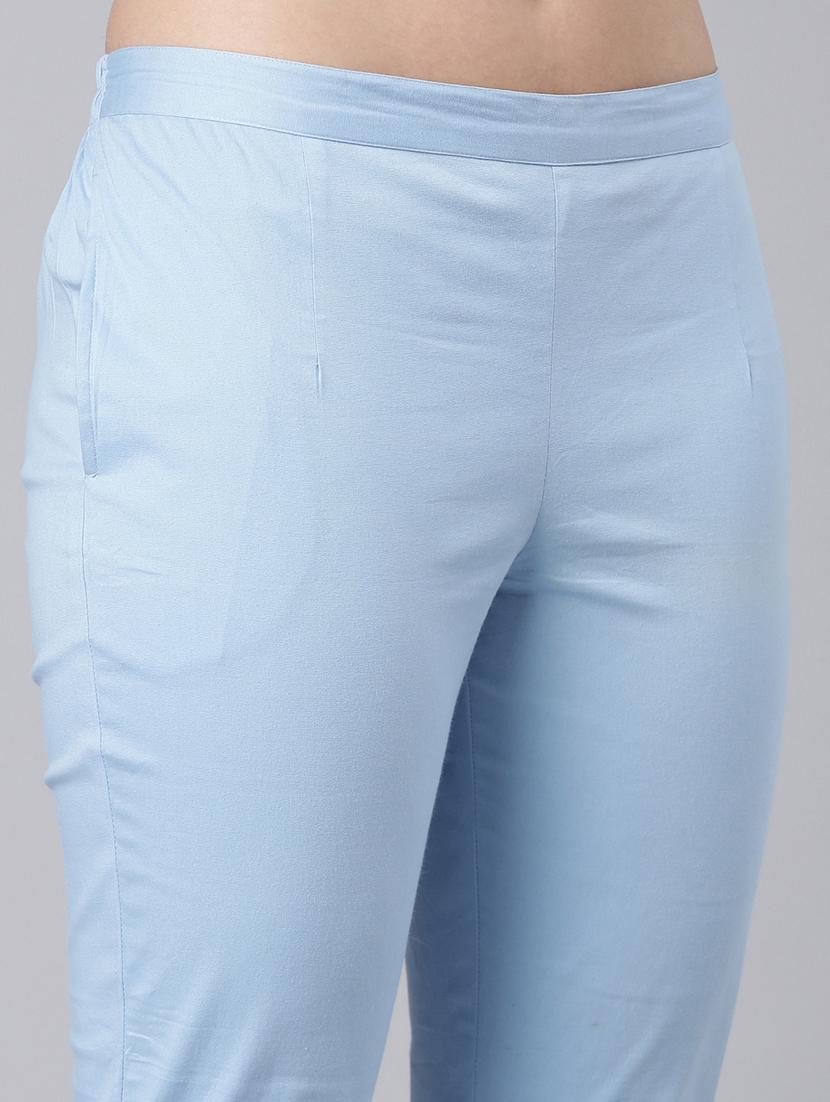women mid rise solid cigarette pant - 21728305 - Standard Image - 5