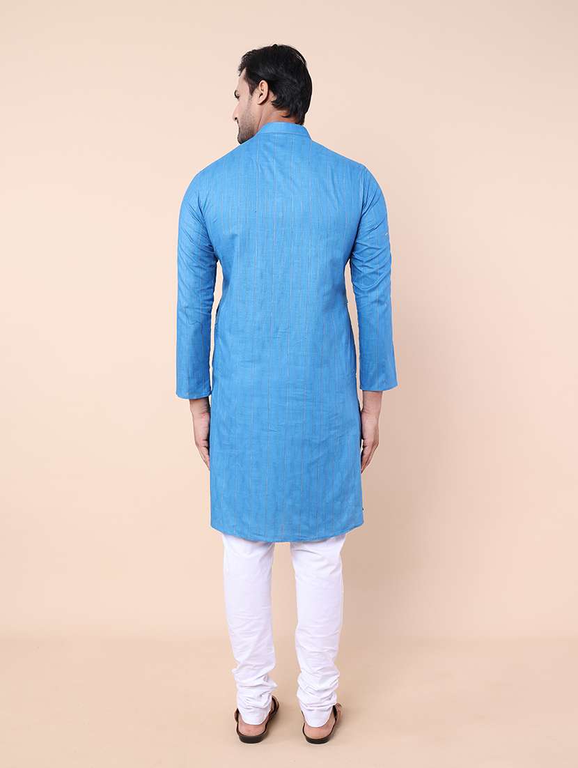 men self design kurta churidar set - 21728494 - Standard Image - 3