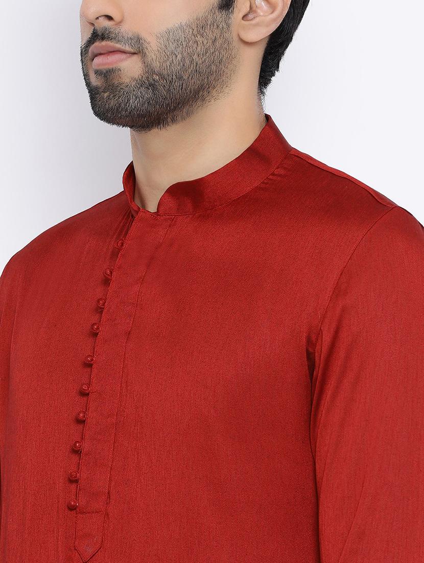 men solid kurta churidar ethnic wear set - 21728690 - Standard Image - 3