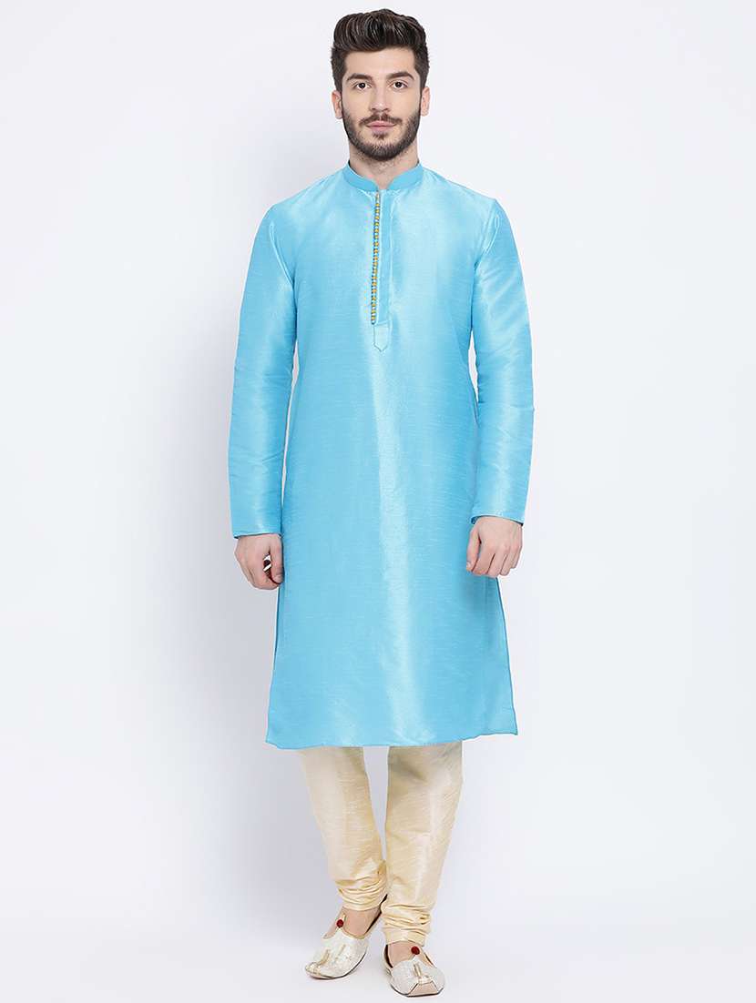 men self designed kurta churidar ethnic wear set - 21728695 -  Zoom Image - 0