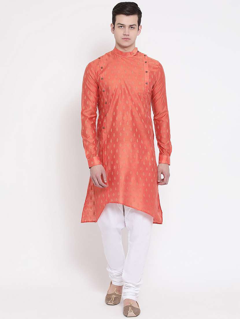 men self design long sleeve kurta - 21728922 - Zoom Image - 0