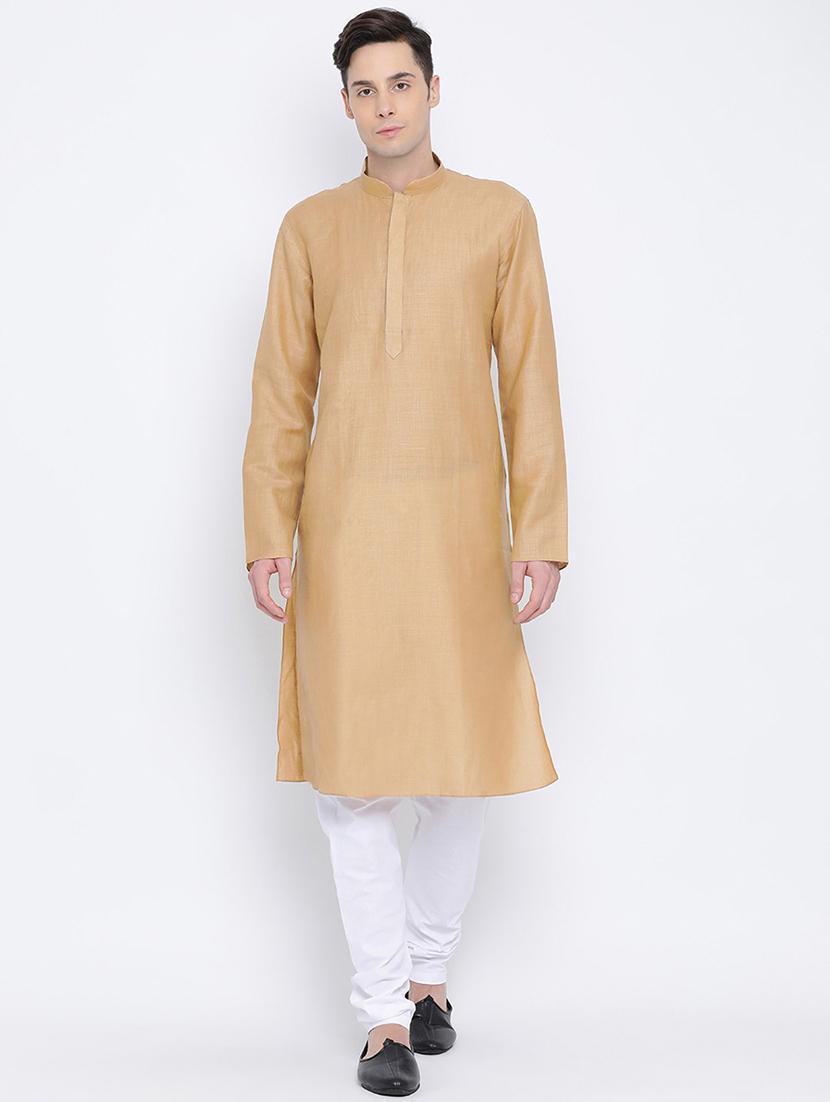 men solid mandarin neck kurta  - 21728938 -  Zoom Image - 0