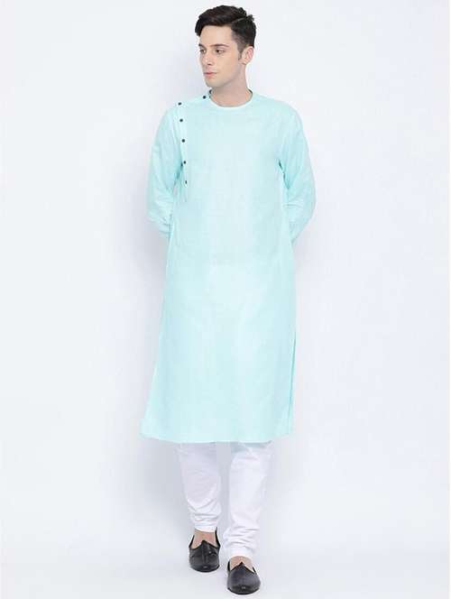 men solid long sleeve kurta - 21728949 - Standard Image - 0