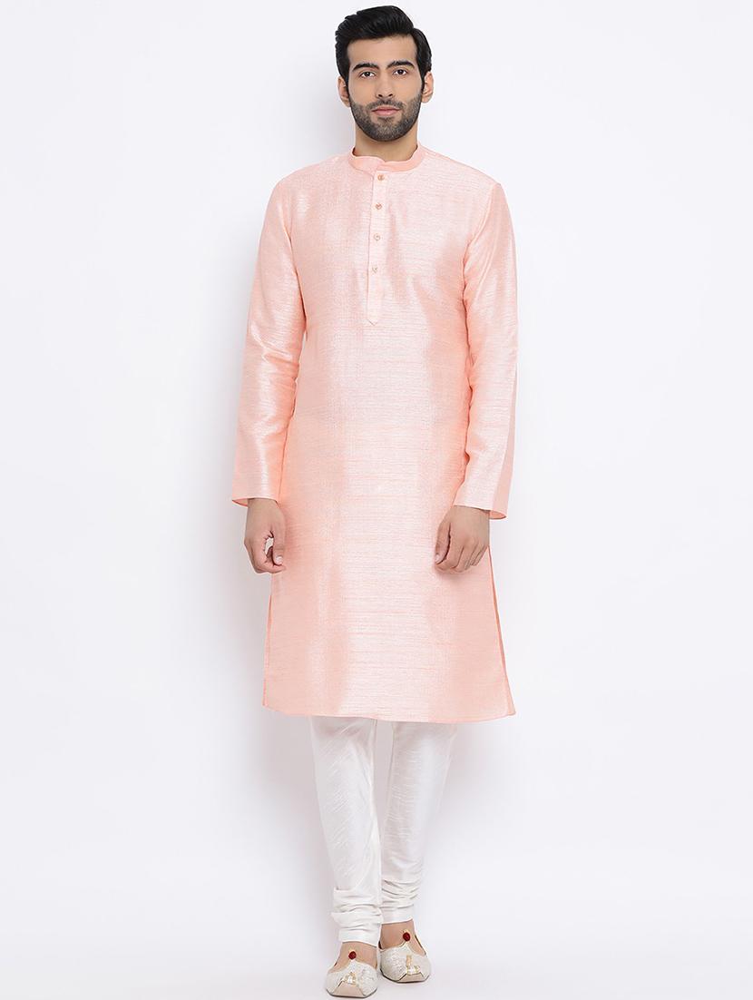 men solid mandarin neck long kurta - 21728958 - Zoom Image - 0