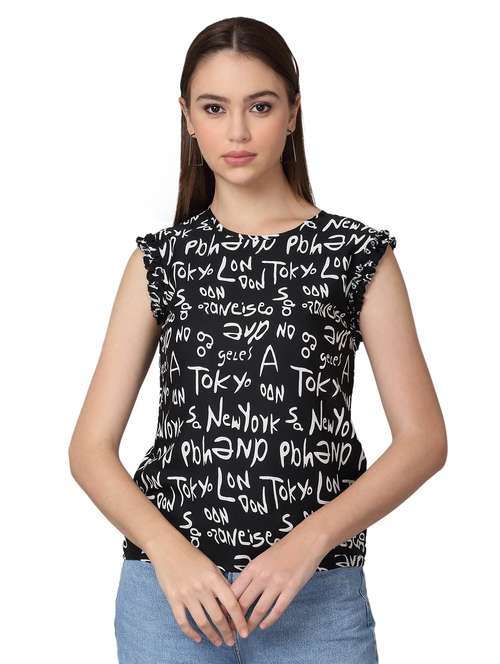 women printed sleeveless top - 21729145 -  Standard Image - 0