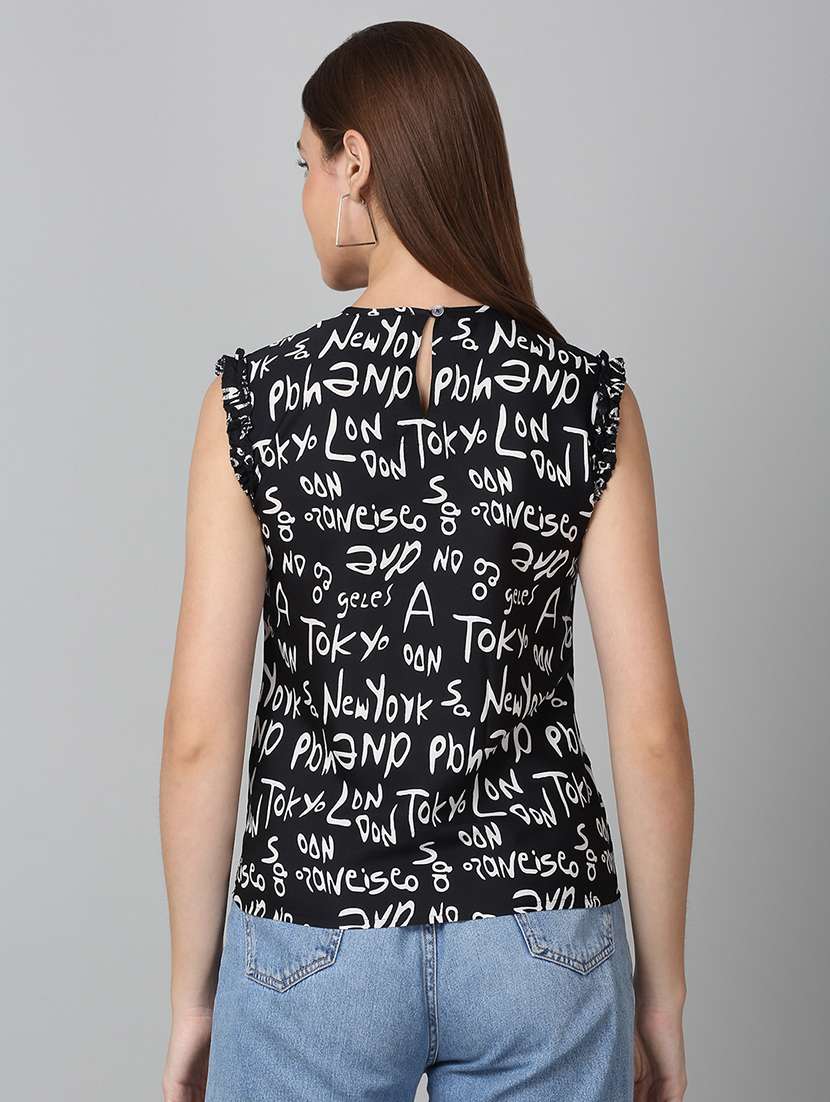 women printed sleeveless top - 21729145 -  Standard Image - 3