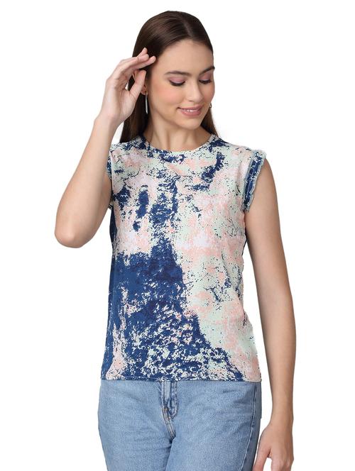 women printed sleeveless top - 21729149 -  Standard Image - 0