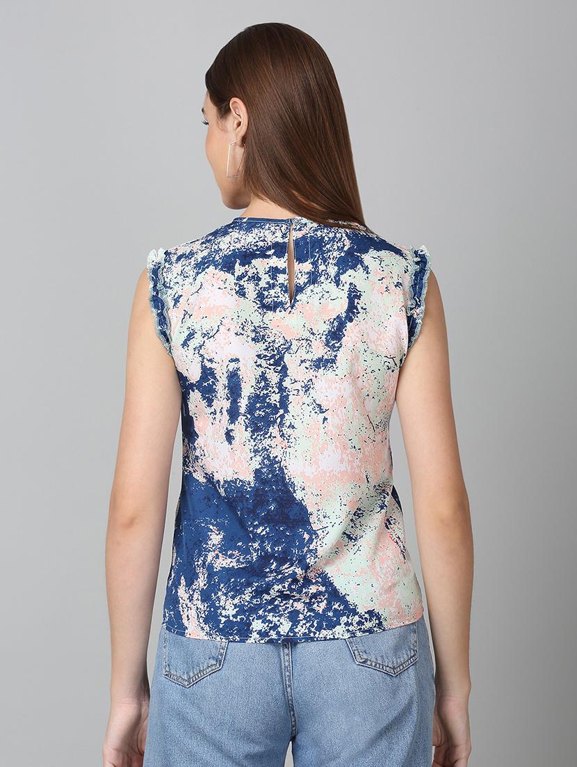 women printed sleeveless top - 21729149 - Standard Image - 3