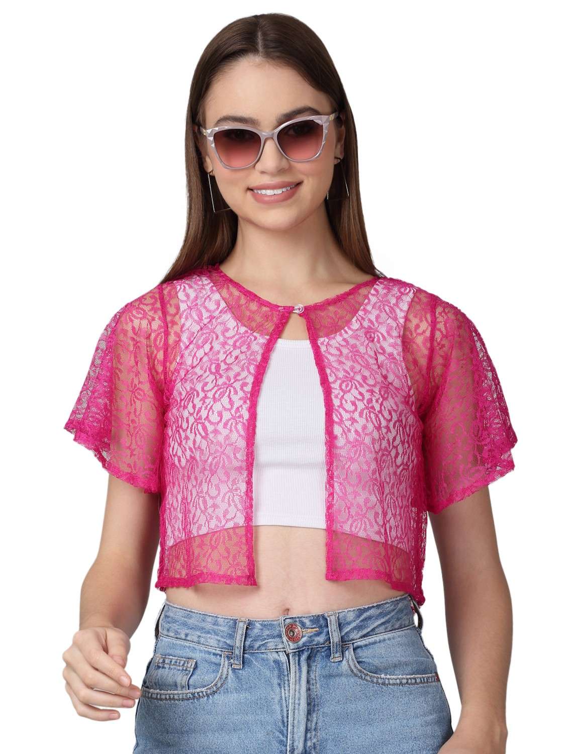 women self design regular shrug - 21729184 -  Zoom Image - 0