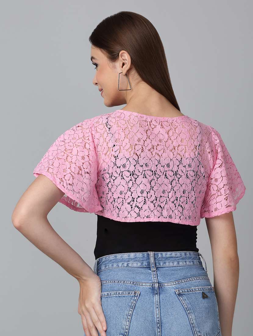 women self design regular shrug - 21729195 -  Standard Image - 3