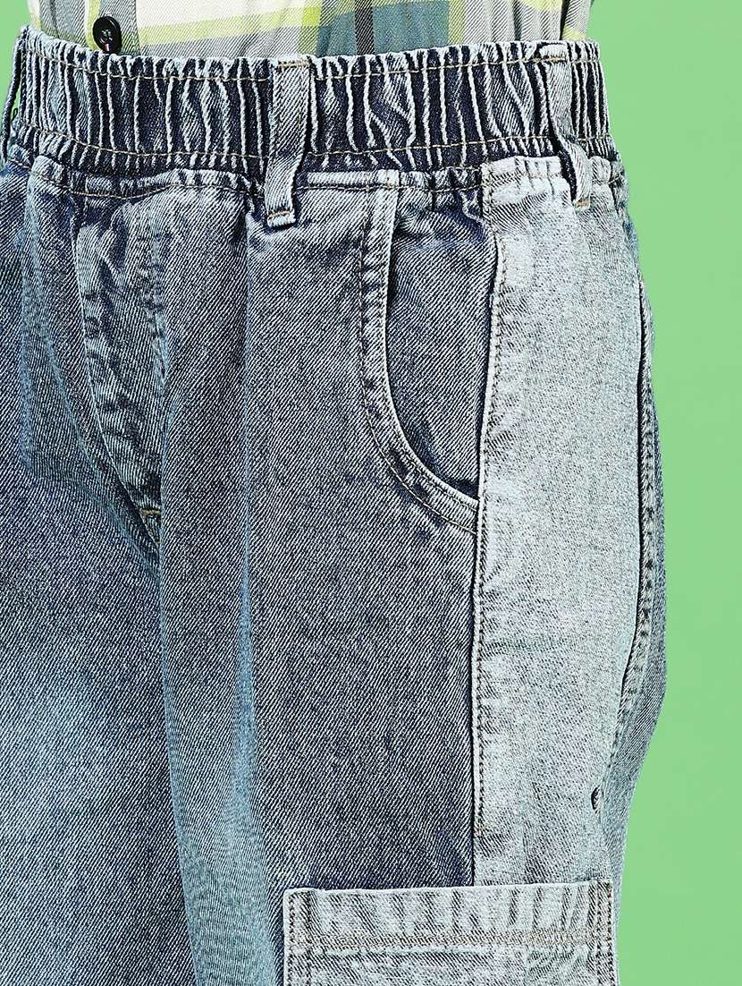 boys light blue mid rise cargo - 21729239 -  Standard Image - 5