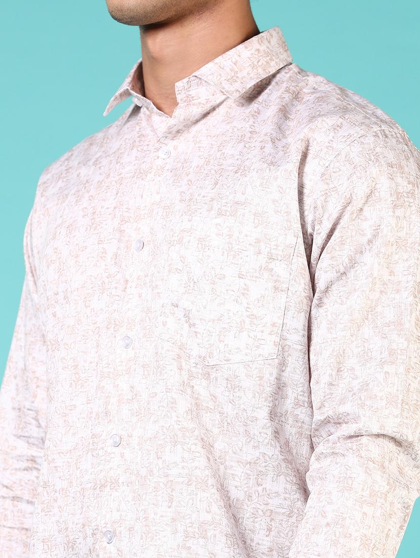 men printed long sleeve regualr fit casual shirt - 21729263 - Standard Image - 5
