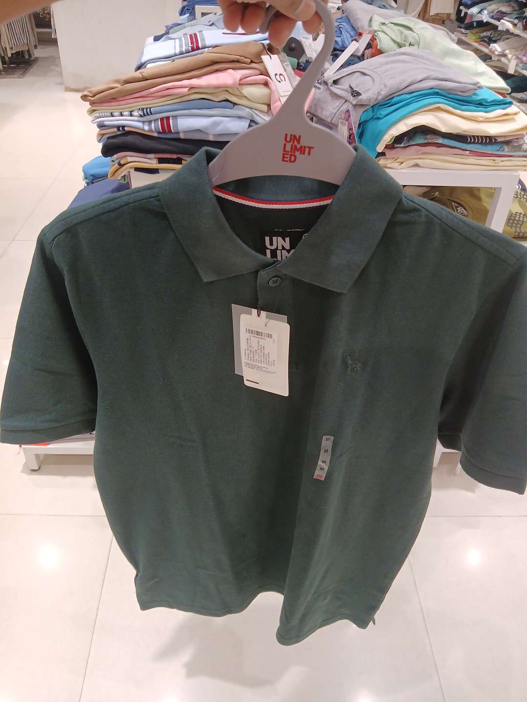 dark green poly cotton tshirt - 21729264 - Zoom Image - 0