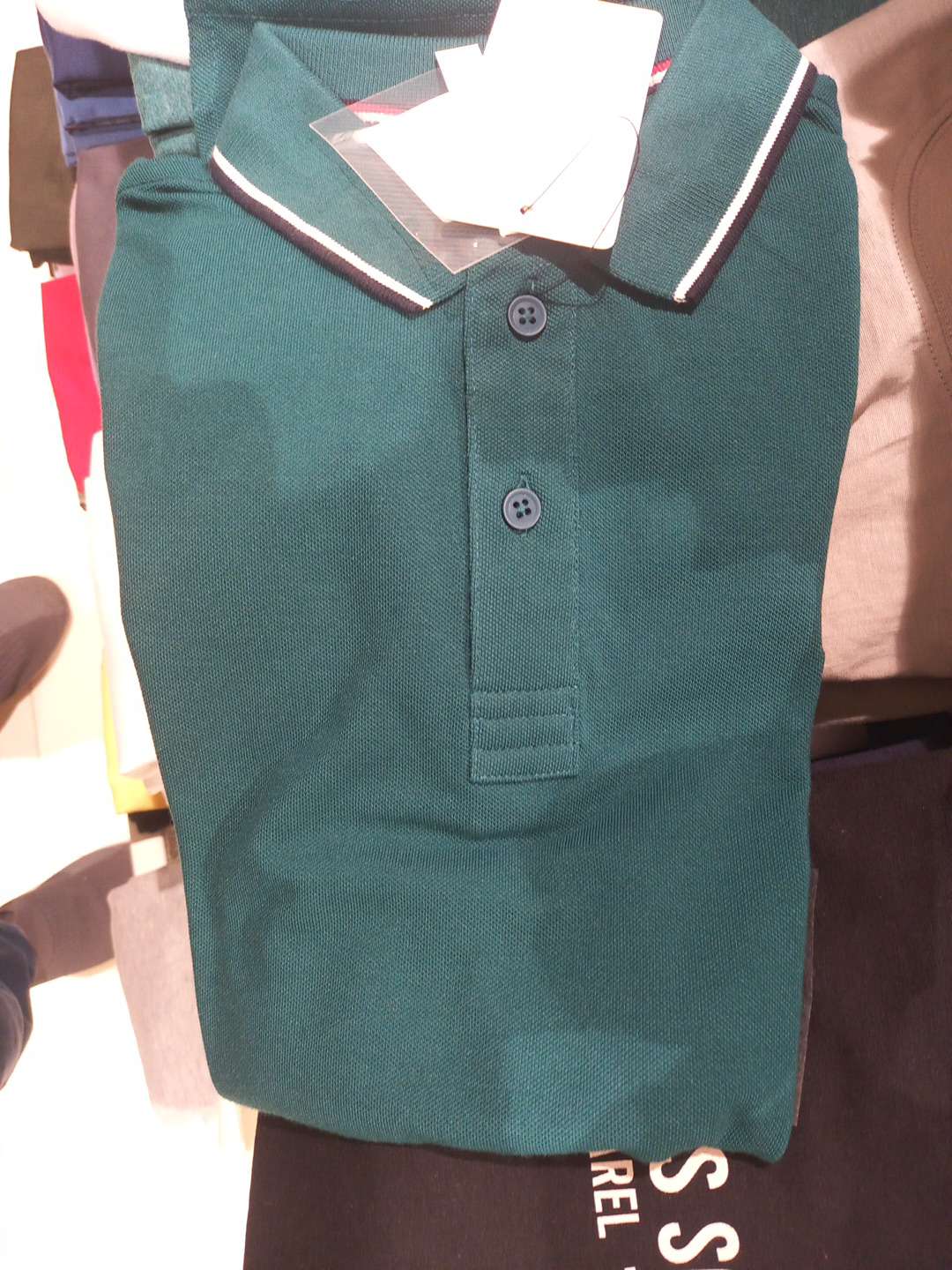teal poly cotton tshirt - 21729265 - Zoom Image - 0