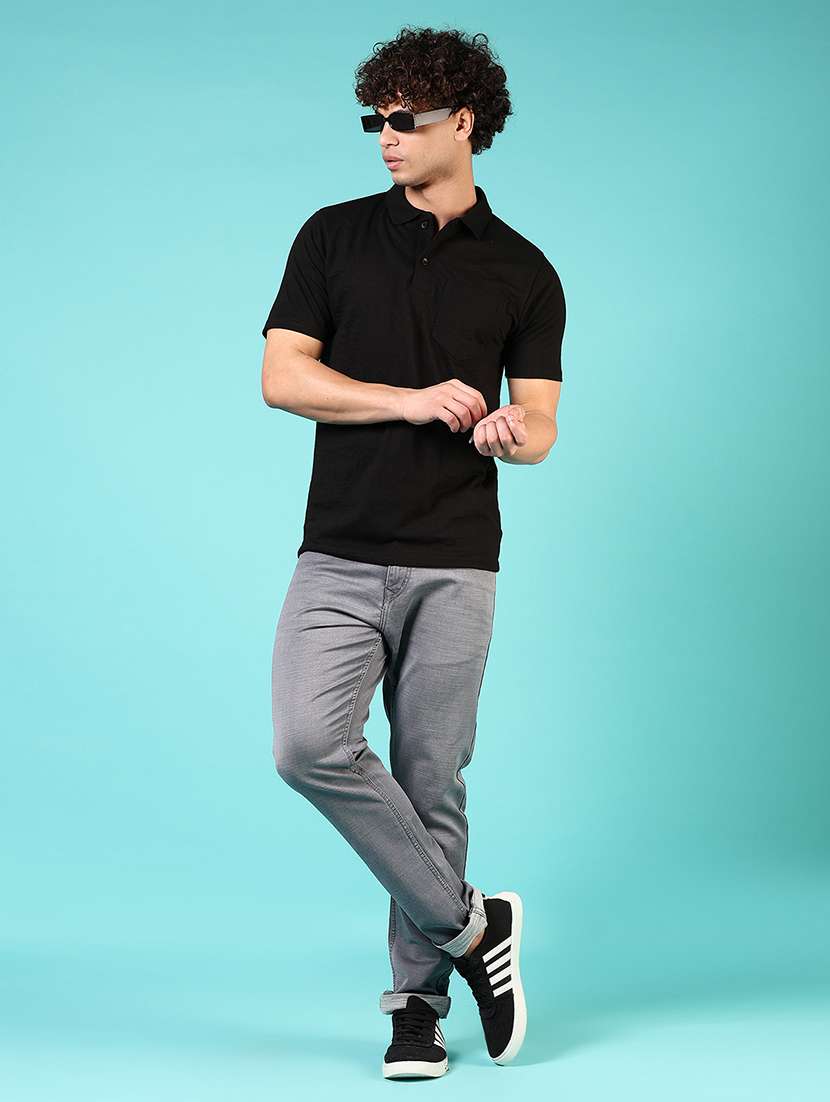 men solid short sleeve regular fit polo t-shirt - 21729294 -  Standard Image - 3