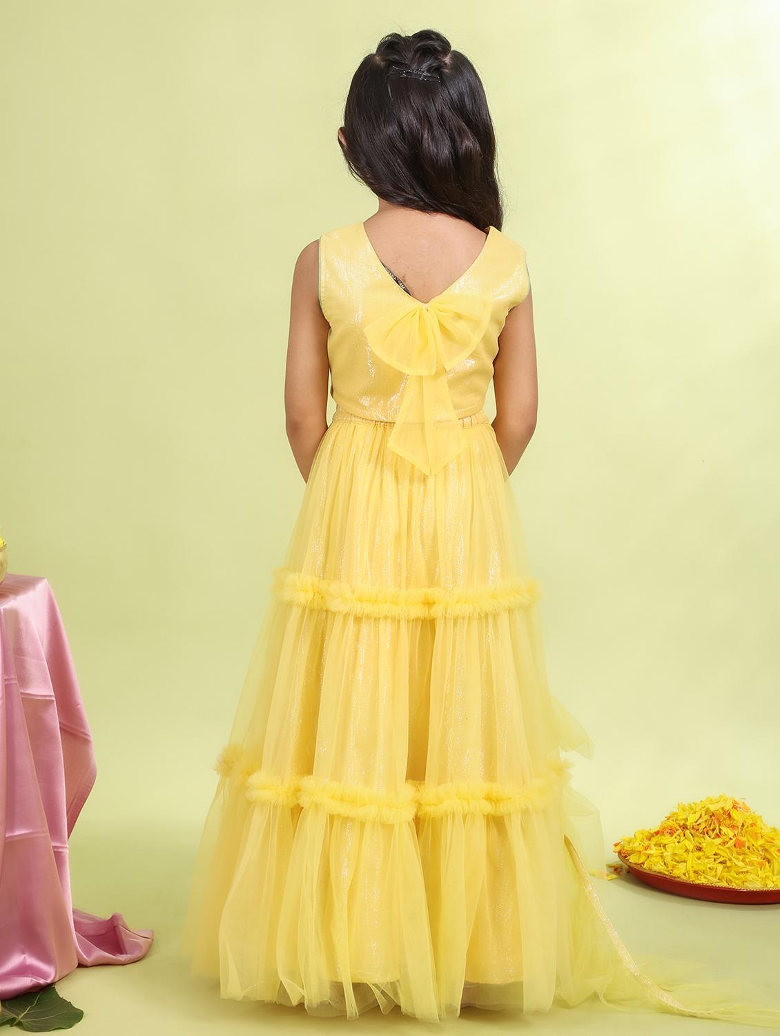 girls floral embroidered lehenga choli with dupatta set - 21729410 -  Standard Image - 3