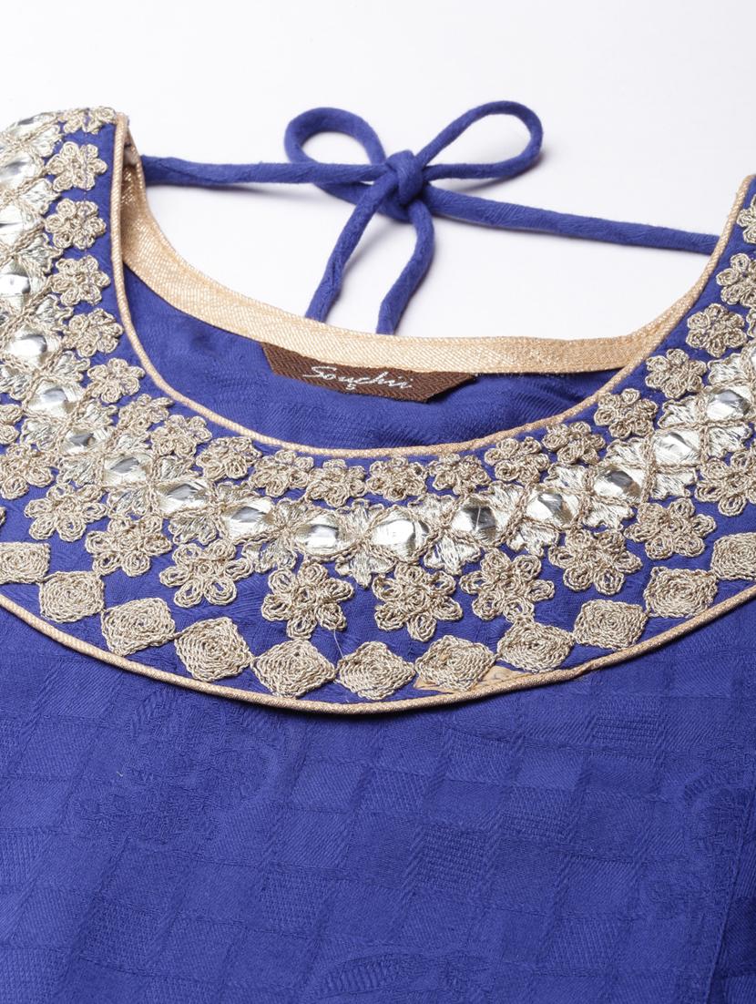 women three quarter sleeve anarkali kurta - 21729781 - Standard Image - 5