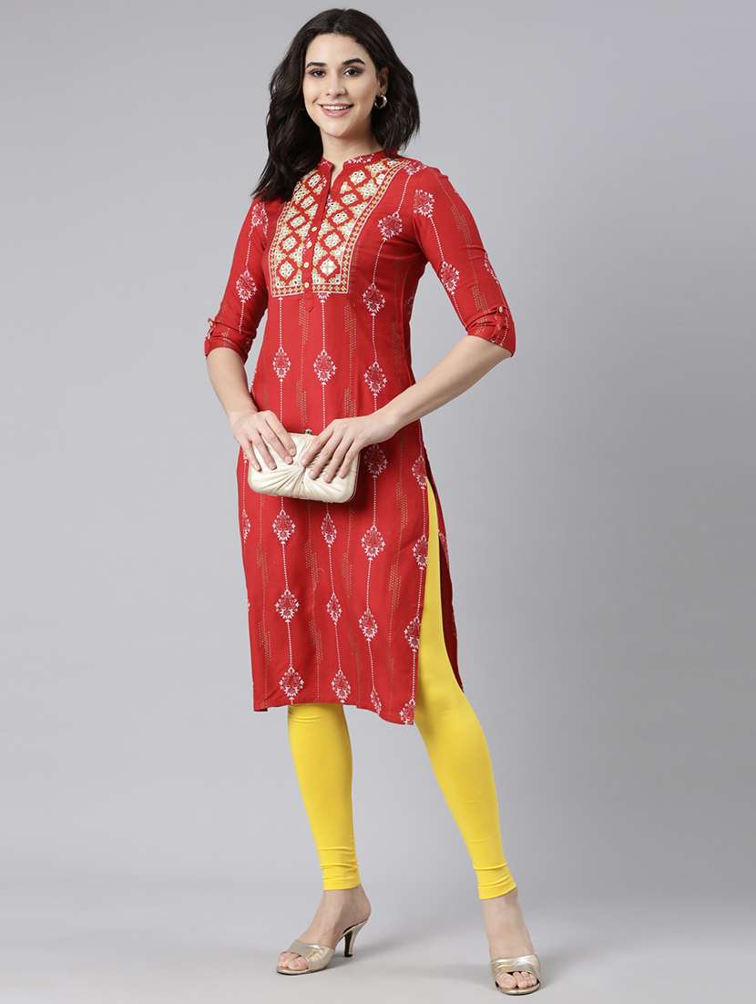 women solid mid rise legging - 21729813 - Standard Image - 3