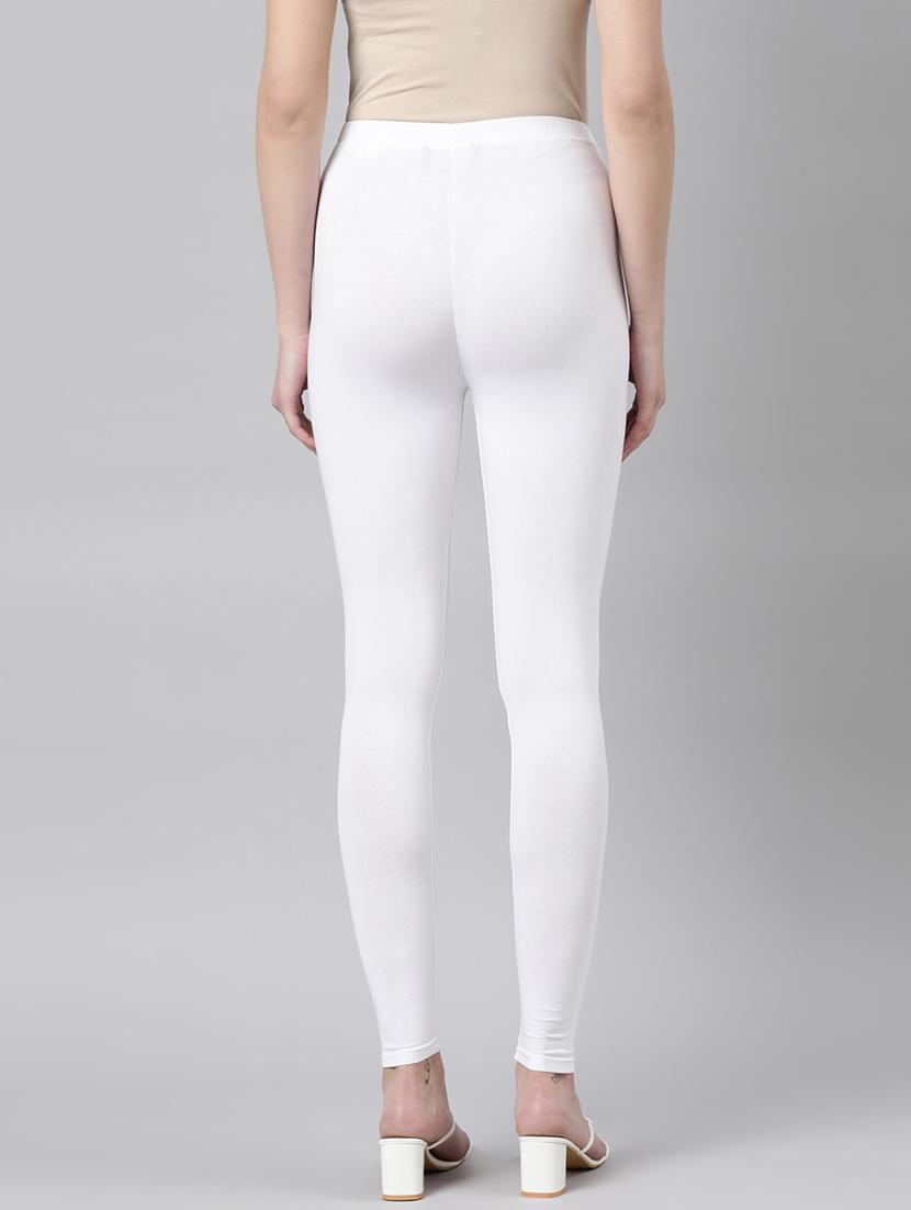 women solid mid rise legging - 21729817 - Standard Image - 3
