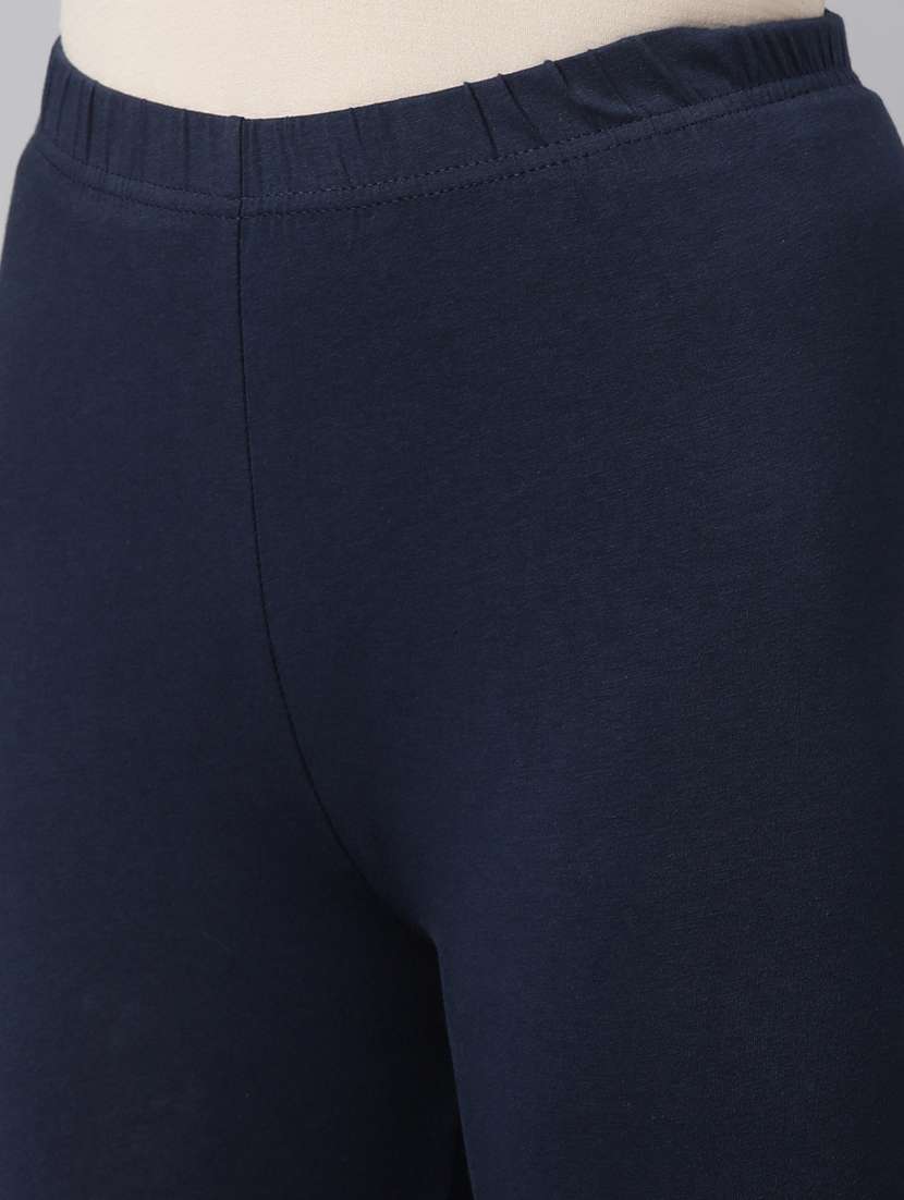 women solid high rise ankle length leggings - 21729819 -  Standard Image - 5