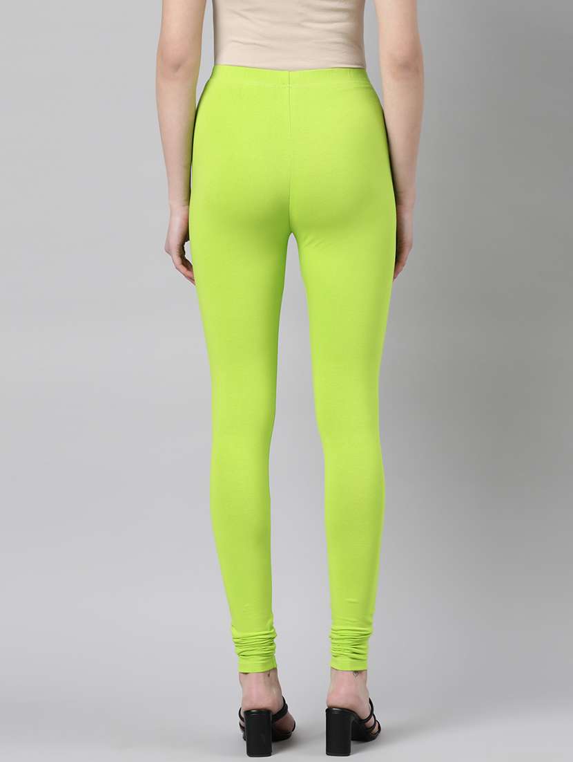 women solid high rise full length leggings - 21729821 -  Standard Image - 3