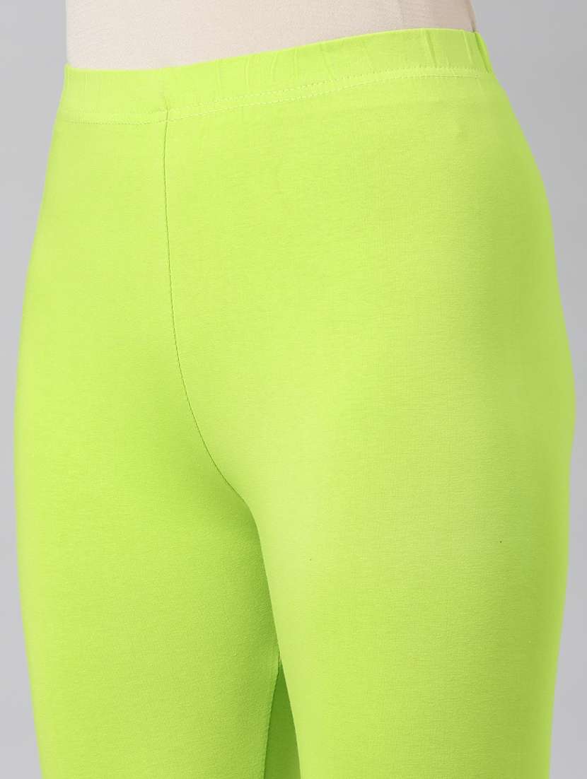 women solid high rise full length leggings - 21729821 -  Standard Image - 5