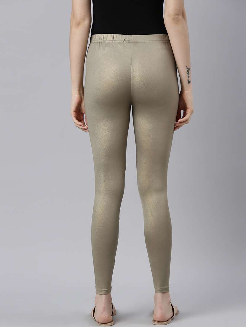 women solid high rise ankle length leggings - 21729824 -  Standard Image - 3