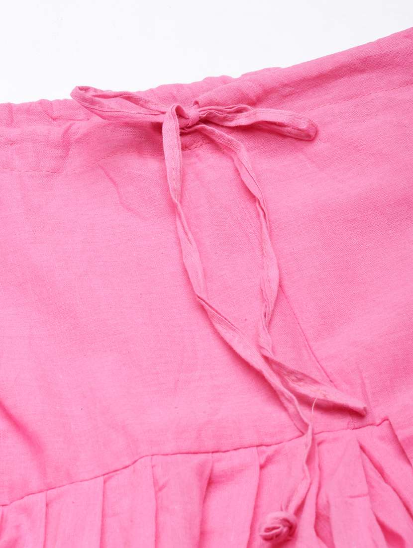 women pink solid mid rise salwar - 21729844 - Standard Image - 8