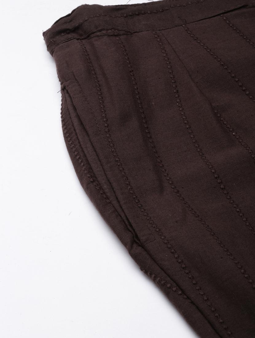 women solid mid rise tapered pant - 21729846 - Standard Image - 8