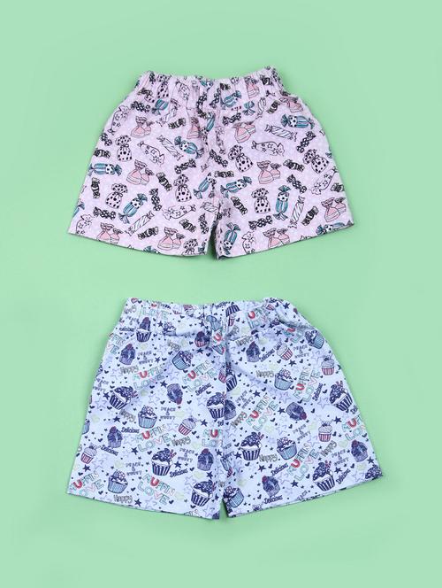 kids pack of 2 printed shorts - 21729985 -  Standard Image - 0