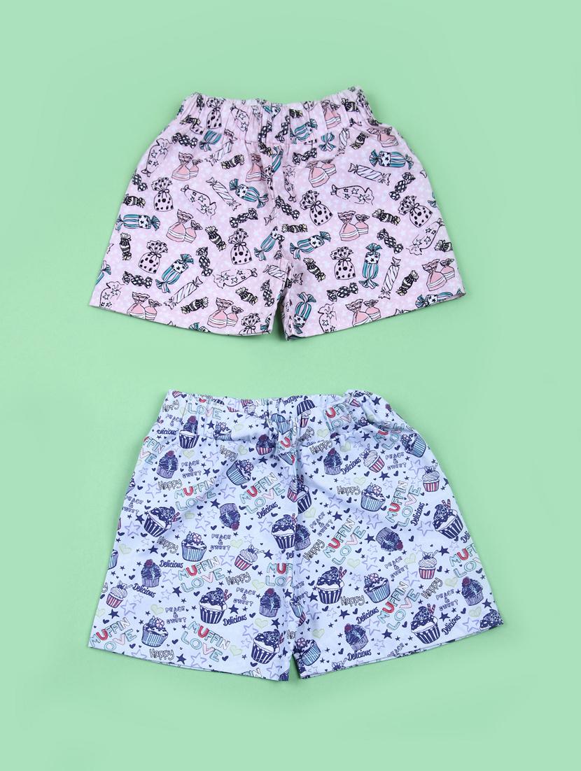 kids pack of 2 printed shorts - 21729985 -  Zoom Image - 0