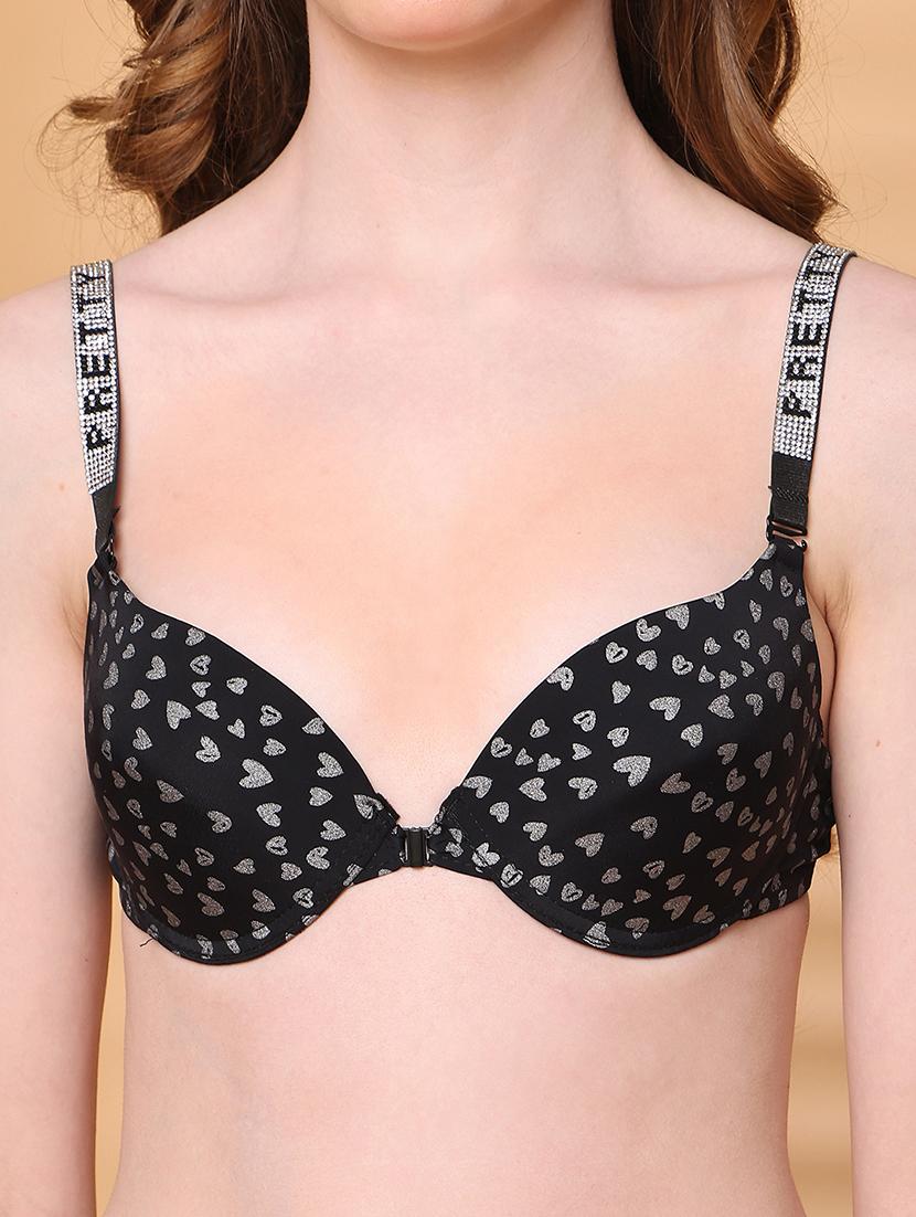silver polyester push up bra - 21730042 - Standard Image - 5