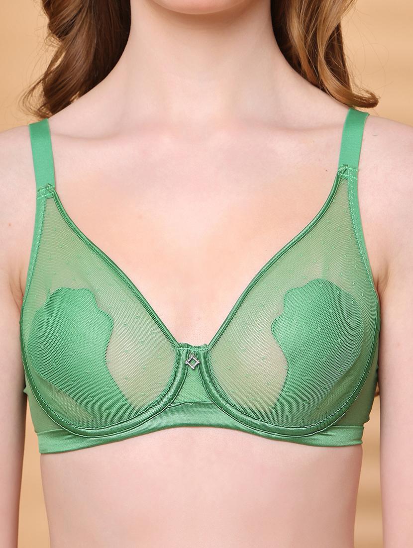 green net plunge bra - 21730058 - Standard Image - 5