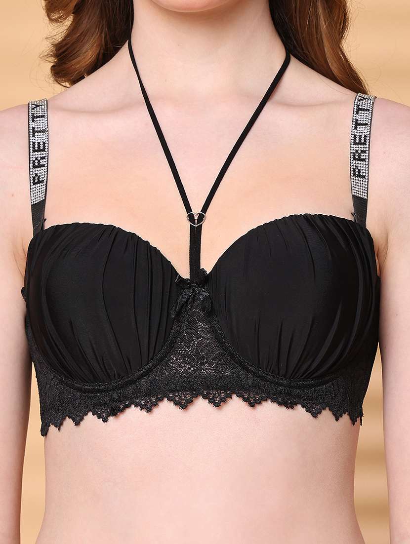 women solid bras and panty set - 21730059 - Standard Image - 5