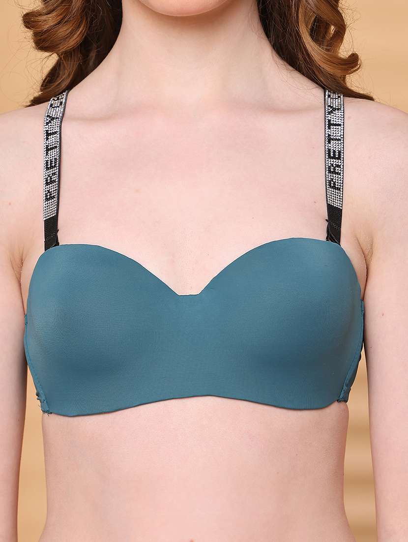 women solid bras and panty set - 21730077 -  Standard Image - 5