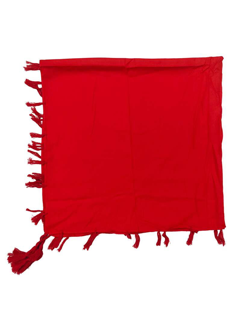 women plain tassel detailed scarf - 21730135 -  Standard Image - 3