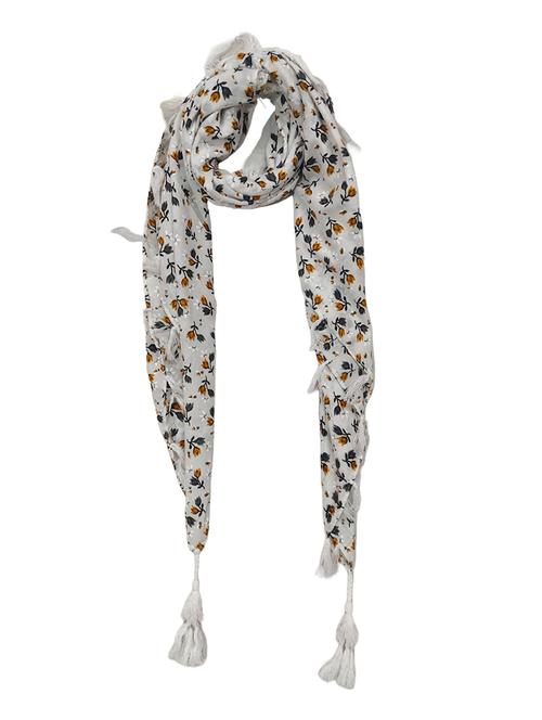 women printed tassel detailed scarf - 21730139 -  Standard Image - 0