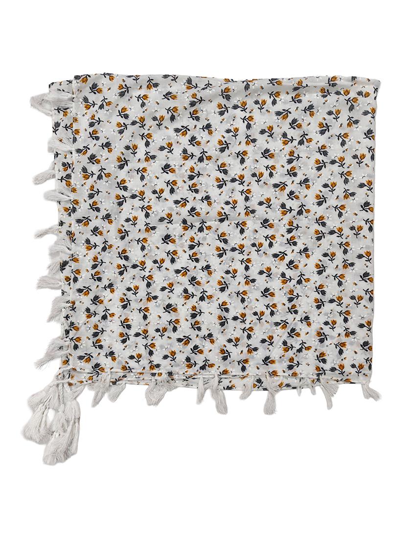 women printed tassel detailed scarf - 21730139 - Standard Image - 3