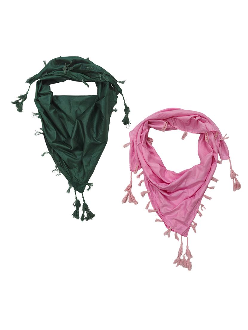 women pack of 2 plain tassel detailed scarves - 21730148 - Zoom Image - 0