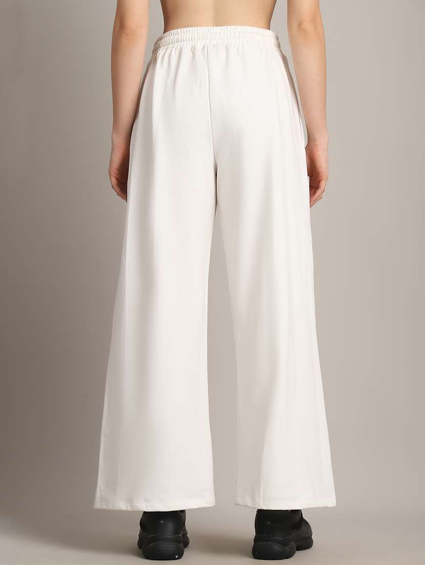 women solid high rise relaxed fit track pant - 21730165 -  Standard Image - 3