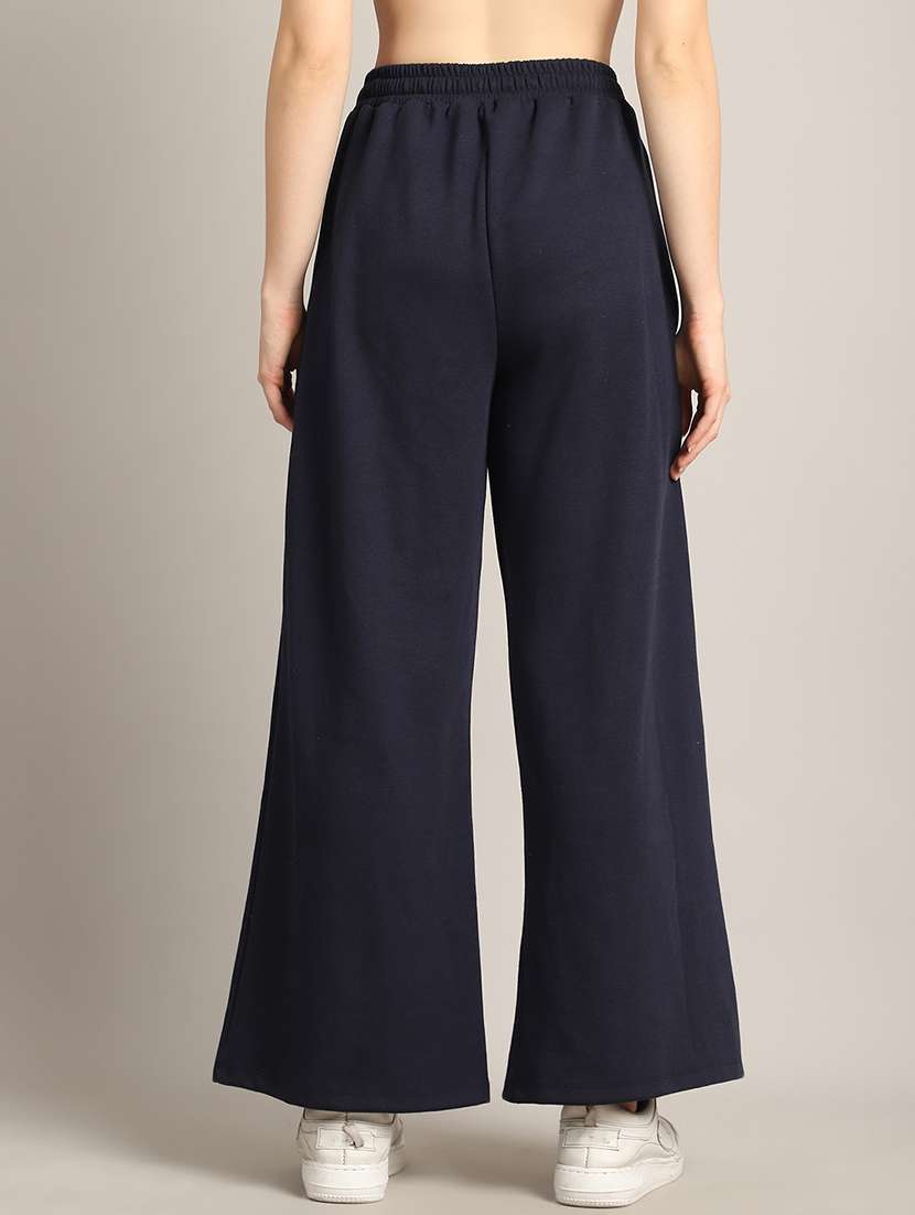 women solid high rise relaxed fit track pant - 21730168 -  Standard Image - 3
